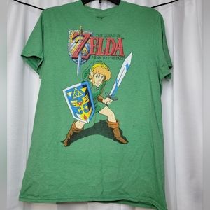 Mens medium green Zelda shirt